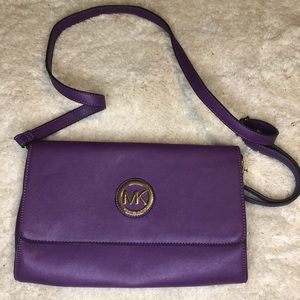 Michael Kors Purple Clutch Purse
